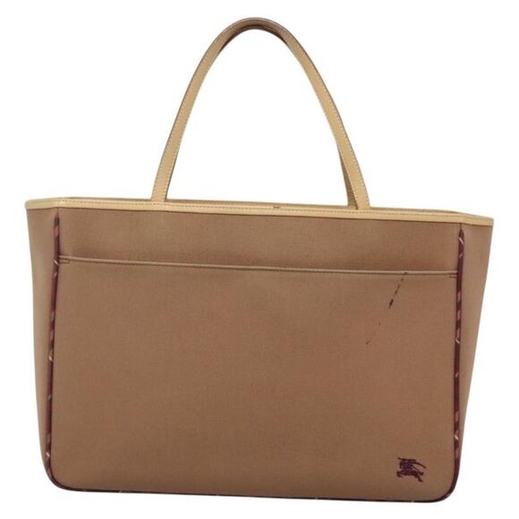 Burberry Nova Check Beige Canvas Tote Bag (Pre-Owned) - Picture 1 of 16